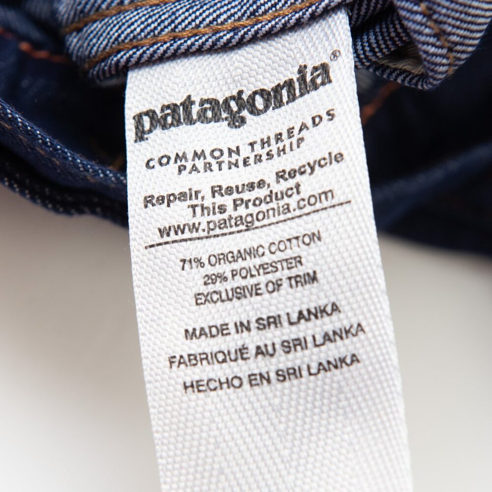 Patagonia Jean Jacket Organic Cotton Button Front Classic Denim Blue Size Small - Picture 5 of 6